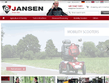 Tablet Screenshot of jansen-versand.com
